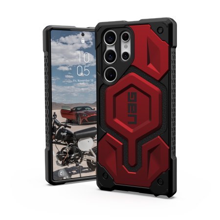 UAG Monarch Pro - obudowa ochronna do Samsung Galaxy S23 Ultra 5G z wbudowanym modułem magnetycznym (crimson) [mto]