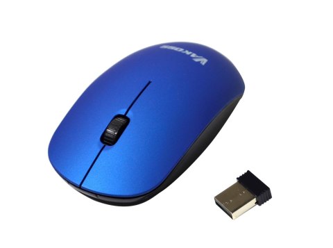 Mysz bezprzewodowa VAKOSS TM-741UB SILENT optyczna 3 przyciski, 1000dpi niebieska