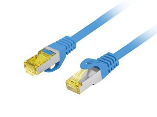 Patchcord Lanberg FTP kat.6A 1m LSZH CU fluke passed niebieski