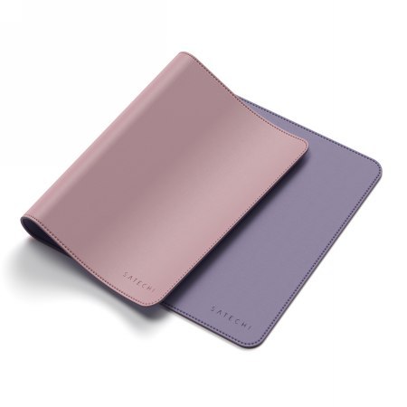 Satechi Dual Eco Leather Desk - dwustronna podkładka na biurko z eko skóry (pink/purple) [SD]