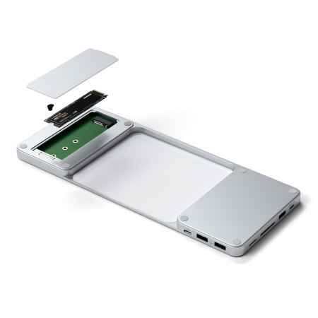 Satechi Slim Dock - stacja dokująca do iMac 24" USB-C (USB-C 10Gb, USBA-A 10Gb, 2x USB-A, czytnik kart micro/SD, kieszeń na NVMe