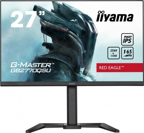 IIYAMA Monitor 27 cali GB2770QSU-B5 0.5ms,IPS,DP,HDMI,165Hz,HAS(150mm)