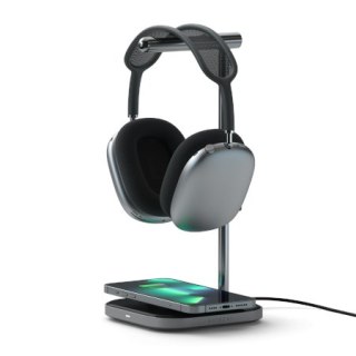 Satechi Headphone Stand 2in1 - podstawka do AirPods Max oraz ładowarka bezprzewodowa (space gray)