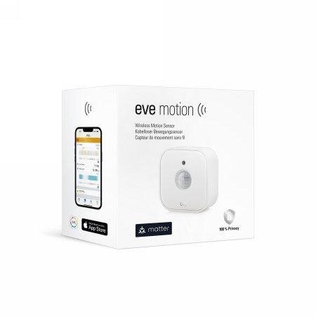 Eve Motion Matter - inteligentny czujnik ruchu (kompatybilność: Apple Home, Samsung SmartThings, Alexa, Google Home, Home Assist