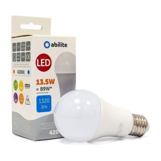 Żarówka LED Abilite klasyczna mleczna b.neutralna E27 13,5W/230V 1320lm A60