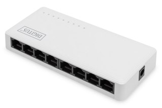 Switch niezarządzalny DIGITUS 8-portowy Gigabit Ethernet 10/100/1000Mbps biały