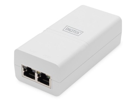 Zasilacz/Adapter PoE+ DIGITUS 802.3at max. 52V 30W Gigabit aktywny, biały