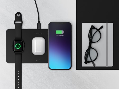 Satechi Trio Wireless Charging Pad - magnetyczna ładowarka bezprzewodowa do trzech urządzeń (AppleWatch 2,5W, AirPods 5W, Qi 7,5