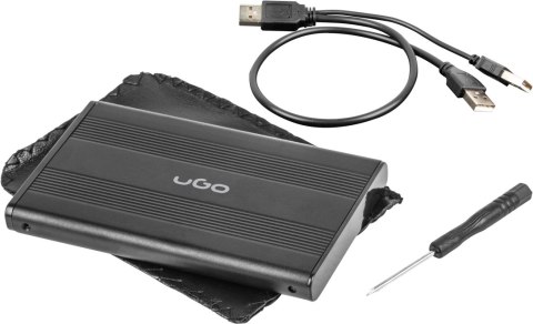 Obudowa do dysku Ugo S120 Marapi SATA 2.5cala USB 2.0 czarny