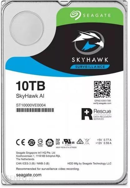 DYSK HDD Seagate SkyHawk AI ST10000VE001 10TB