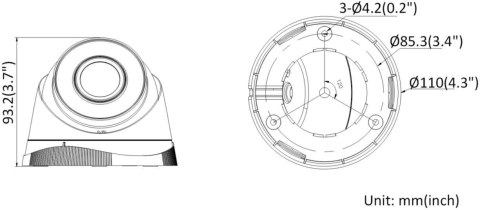 Kamera IP Hilook by Hikvision kopułka 5MP IPCAM-T5 IR30 2.8mm