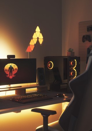 Nanoleaf Shapes Mini Triangles Starter Kit - panele świetlne (9 paneli świetlnych w tym kontroler) [eol]