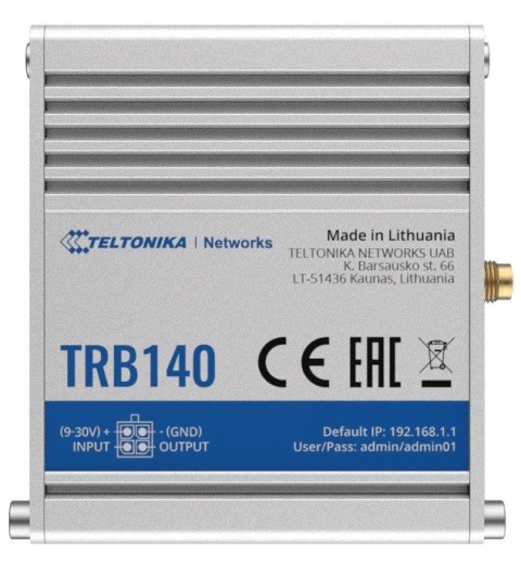 TELTONIKA Bramka LTE TRB140 (Cat 4), 3G, 2G, PoE, USB