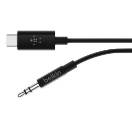 Belkin Adapter przejsciówka USB-C do 3,5mm Audio 0,9m czarny