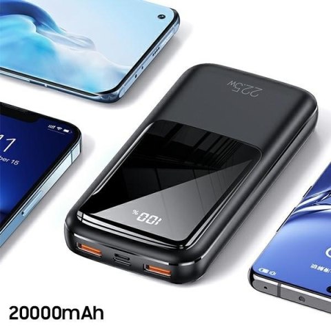 USAMS Powerbank 20000mAh PB58 22,5W PD + 2xUSB QC 3.0