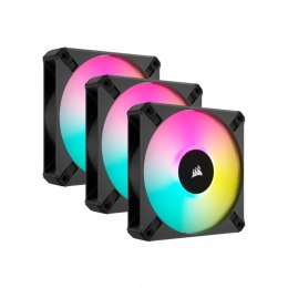 Corsair Wentylator AF120 ELITE RGB PWM z kontrolerem Lighting Node CORE, 3pak czarny