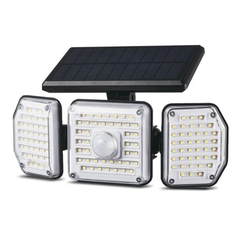 Lampa solarna LED Maclean MCE615 z czujnikiem ruchu IP65, 4W, 320lm, 4000K, Li-ion 1200 mAh, 3 tryby pracy