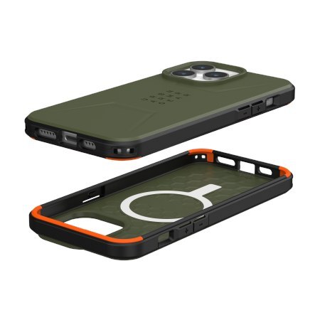 UAG Civilian Magsafe - obudowa ochronna do iPhone 15 Pro Max kompatybilna z MagSafe (olive)