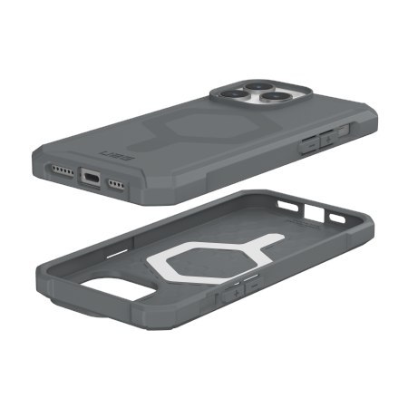 UAG Essential Armor Magsafe - obudowa ochronna do iPhone 15 Pro Max kompatybilna z MagSafe (silver)