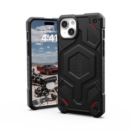 UAG Monarch Pro - obudowa ochronna do iPhone 15 Plus kompatybilna z MagSafe (kevlar black)