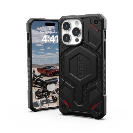 UAG Monarch Pro - obudowa ochronna do iPhone 15 Pro Max kompatybilna z MagSafe (kevlar black)