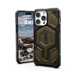 UAG Monarch Pro - obudowa ochronna do iPhone 15 Pro Max kompatybilna z MagSafe (kevlar element green)