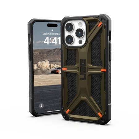 UAG Monarch - obudowa ochronna do iPhone 15 Pro Max (kevlar element green)