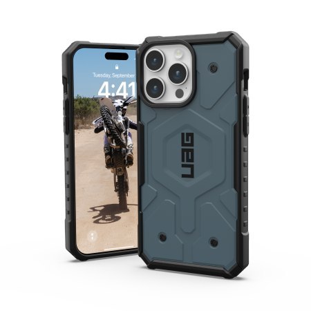 UAG Pathfinder Magsafe - obudowa ochronna do iPhone 15 Pro Max kompatybilna z MagSafe (cloud blue) [mto]