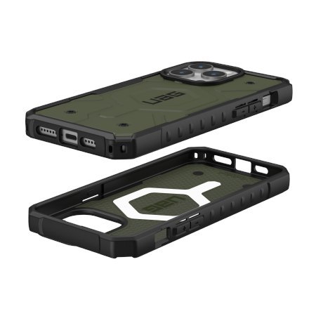 UAG Pathfinder Magsafe - obudowa ochronna do iPhone 15 Pro Max kompatybilna z MagSafe (olive)