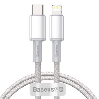 Kabel przewód USB-C / Typ-C - Lightning / iPhone 100cm Baseus CATLGD-02 z obsługą szybkiego ładowania 20W PD