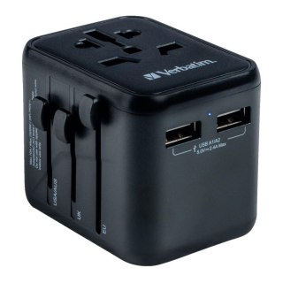 Adapter podróżny Verbatim UTA-01 globalny-globalny 2xUSB