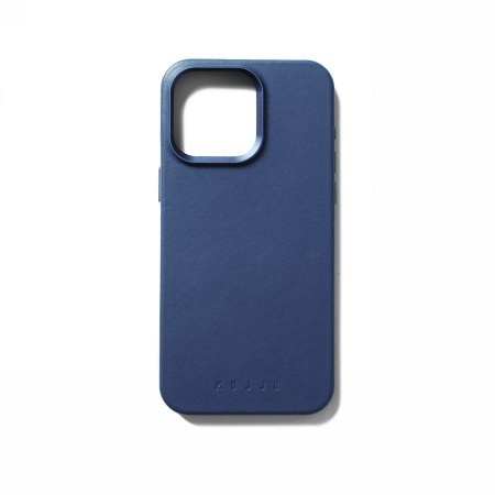 Mujjo Full Leather Case - etui skórzane do iPhone 15 Pro Max kompatybilne z MagSafe (monaco blue)