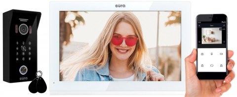 WIDEODOMOFON EURA VDP-99C5 biały, WiFi, RFID, TUYA