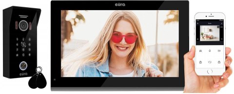 WIDEODOMOFON EURA VDP-99C5 czarny, WiFi, RFID, TUYA
