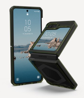 UAG Plyo Pro - obudowa ochronna do Samsung Galaxy Flip 5 z wbudowanym modułem magnetycznym (olive-space grey)