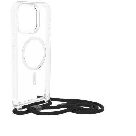 OtterBox React Necklace - obudowa ochronna ze smyczą do iPhone 15 Pro kompatybilna z MagSafe (clear)