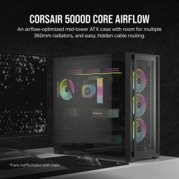 Corsair Obudowa 5000D CORE TG Airflow Mid-Tower czarna