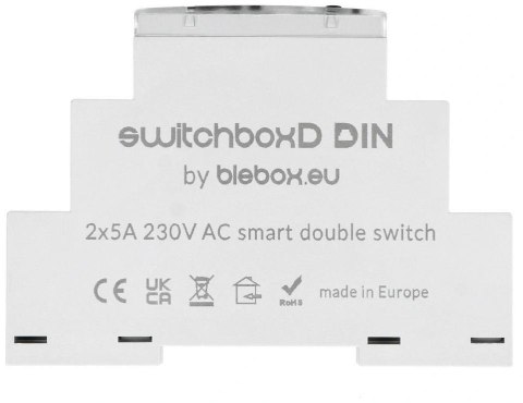 Moduł przekaźnikowy switchboxd din Blebox