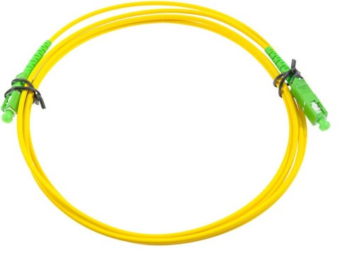 PATCHCORD ŚWIATŁOWODOWY SM 2M SIMPLEX 9/125, SC/APC-SC/APC 3MM