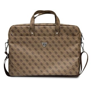 Torba na laptopa GUESS Saffiano 4G Traingle Logo (maks.16"/Brązowy)