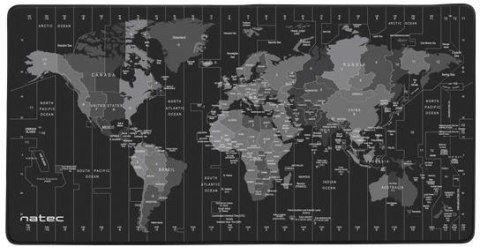 Podkładka pod mysz Natec Time Zone Map Maxi