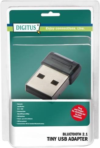 DIGITUS Mini adapter USB BluetoothV2.1 EDR, class 2, 5 LGW