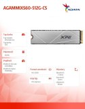 Adata Dysk SSD XPG S60BLADE 512GB PCIe 4x4 4.7/1.7GB/s M2