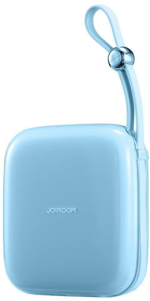 Powerbank Joyroom Jelly Series JR-L002 10000mAh 22.5W PD QC z kablem 1x USB-A 1x USB-C niebieski