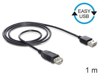 Przedłużacz USB 2.0 Delock M/F Easy-USB 1m czarny