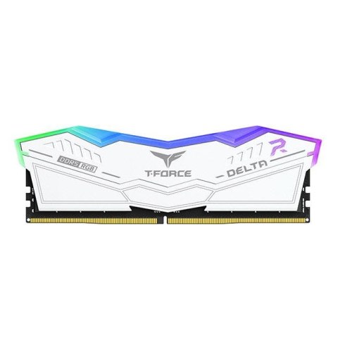 Pamięć DDR5 Team Group T-FORCE DELTA RGB 32GB (2x16GB) 6000MHz CL38 1,25V Biała