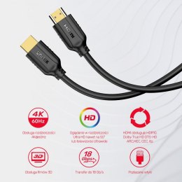 Unitek Kabel HDMI 2.0 4K 60HZ ;15m C11079BK-15M