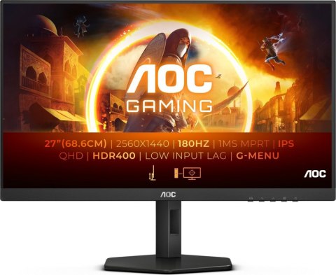 Monitor AOC Q27G4X (27" /IPS /180Hz /2560 x 1440 /Czarny)