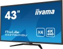 Monitor LED IIYAMA X4373UHSU-B1 43 cale VA HDMI DisplayPort USB