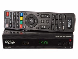 Tuner DVB-T2 XORO H.265 +USB/HDMI/EURO/LAN